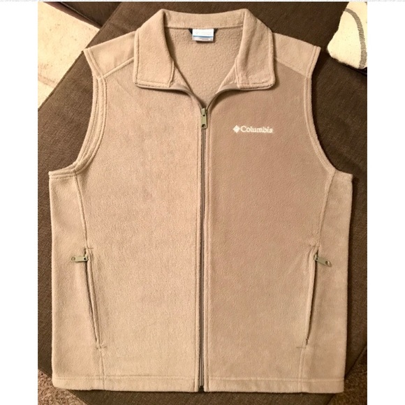 Columbia Other - Men’s Tan Columbia Fleece Vest (Size: M)